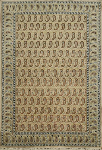 Authentic Vegetable Dye Qum Oriental Rug 5x7