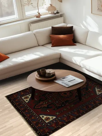 Super Fine Vegetable Dye Kazak Oriental Rug 4x7