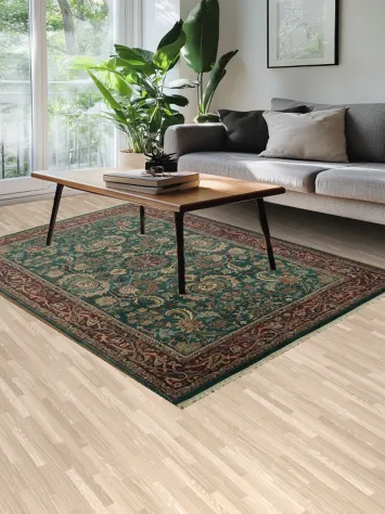 Vegetable Dye Kashan Oriental Area Rug 6x9