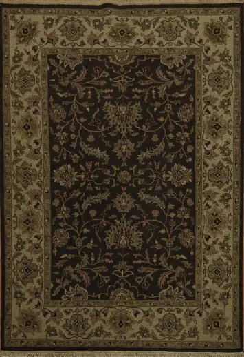 Elegant Floral Vegetable Dye Sumak Oriental Area Rug 6x9