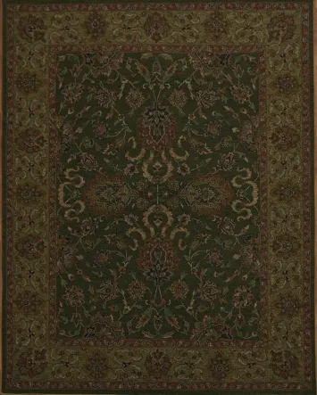 Timeless Green Vegetable Dye Sumak Oriental Area Rug 8x10