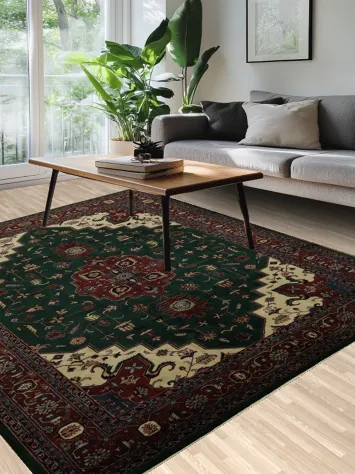 Elegant Vegetable Dye Heriz Serapi Oriental Area Rug 8x10