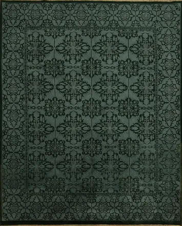 Luxurious Dark Tabriz Oriental Area Rug 8x10