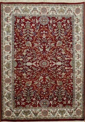 Elegant Oriental Agra Rug 4x6