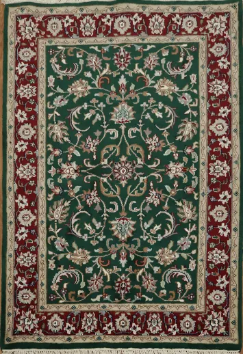 Elegant Green Elegant Green Agra Oriental Rug 4x6