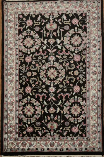 Elegant Traditional Vegetable Dye Kashan Oriental Rug 4x6