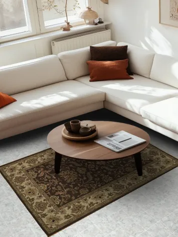 Elegant Handcrafted Vegetable Dye Sumak Oriental Rug 4x6