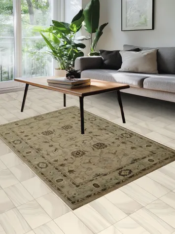 Elegant Traditional Vegetable Dye Peshawar Oriental Rug 4x6