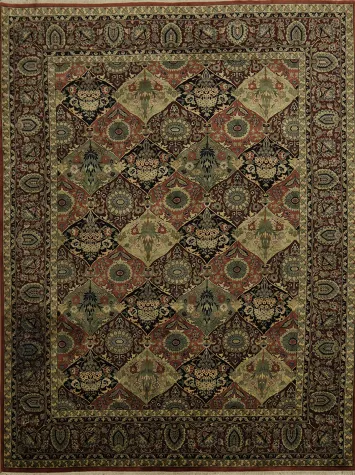 Luxurious Persian-Inspired Tabriz Oriental Area Rug 9x12