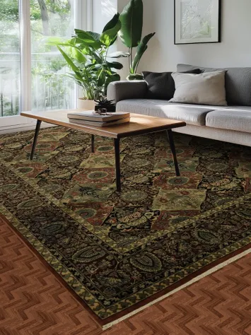 Luxurious Persian-Inspired Tabriz Oriental Area Rug 9x12