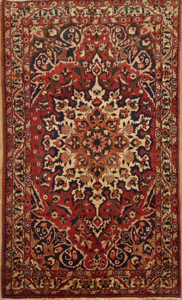 Elegant Traditional Bakhtiari Persian Area Rug 5x9