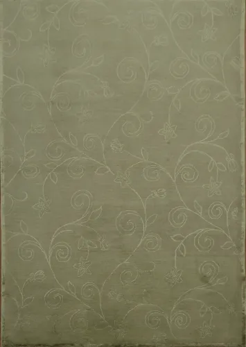 Elegant Olive Green Nepalese Oriental Area Rug 6x9