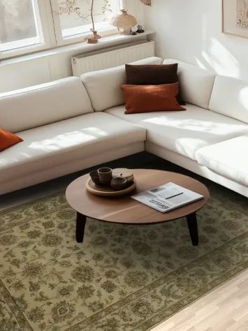 Traditional Elegance: Agra Oriental Small Rug 6x9