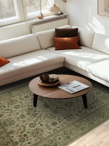 Elegant Floral Ziegler Floral Area Rug 6x9