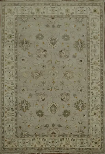 Luxury Gray Ziegler Floral Area Rug 6x9