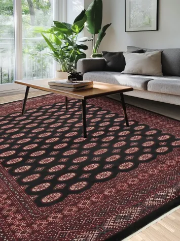 Elegant Traditional Bokhara Oriental Area Rug 8x11