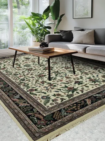 Luxurious Handmade Kashan Oriental Area Rug 9x12