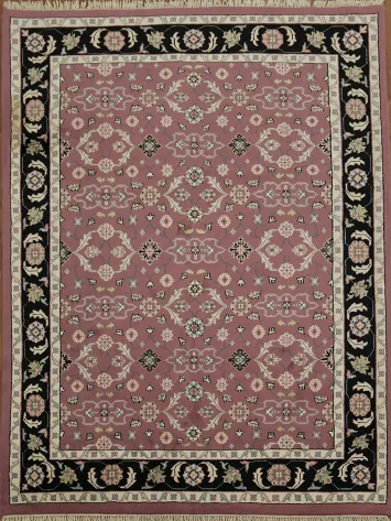 Timeless Elegance: Floral Kashan Oriental Area Rug 9x12