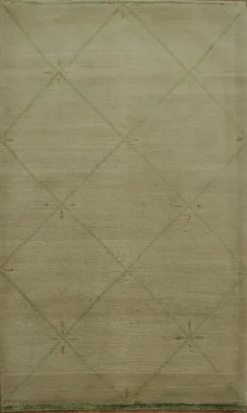 Sophisticated Green Oriental Area Rug 3x5