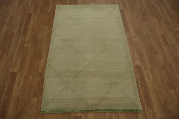 Sophisticated Green Oriental Area Rug 3x5