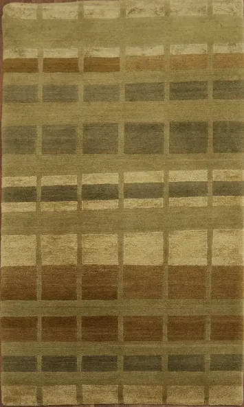 Elegant Earth-Toned Nepalese Oriental Rug 3x5