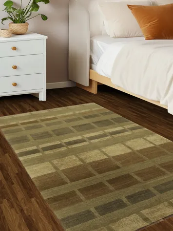 Elegant Earth-Toned Nepalese Oriental Rug 3x5