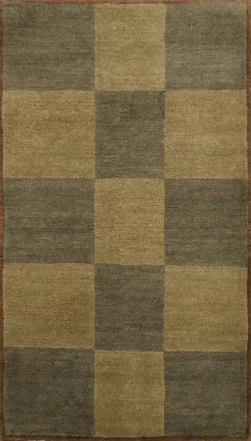 Classic Style Checkered Nepalese Oriental Rug 3x5