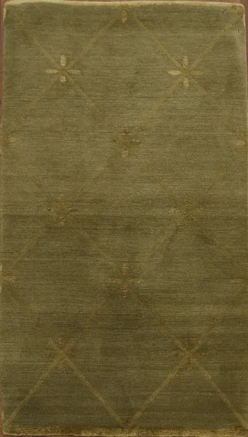 Olive Toned Nepalese Oriental Rug 3x5