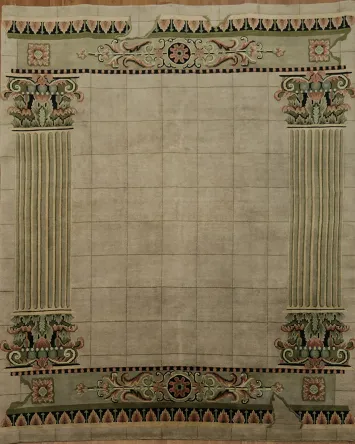 Art Deco Design Oriental Area Rug 8x10