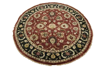 Round Wool Ziegler Oriental Area Rug 8x8