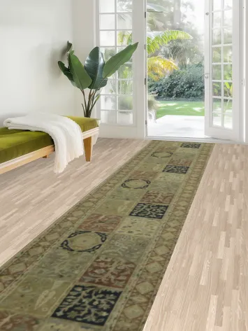 Exquisite Long Runner Tabriz Runner Rug 3x16