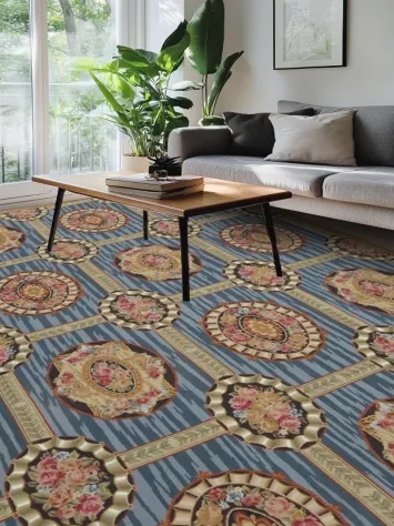 Eye-catching Intricate Detailed Aubusson Tapestry Chinese Large Rug 10x14