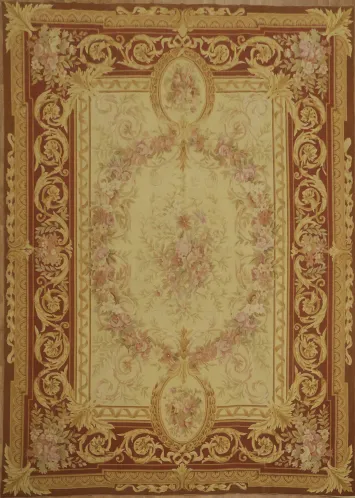 Chinese Aubusson Tapestry Area Rug 9x12