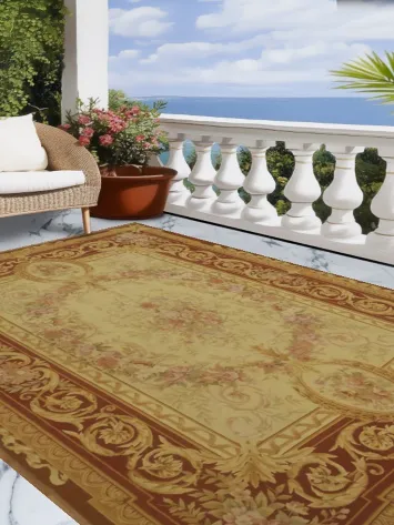 Chinese Aubusson Tapestry Area Rug 9x12