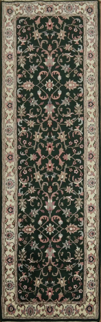 Classic Dark-Colored Oriental Runner Rug with Artistic Patterns 3x8