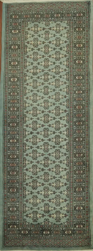 Classic Long Rug Featuring Detailed Geometric Patterns Runner Rug 3x7