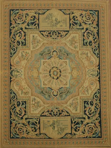 Aubusson Tapestry Chinese Area Rug 9x12
