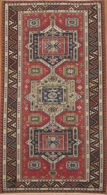 Vibrant Geometric Chinese Area Rug with Intricate Patterns and Designs 6x10