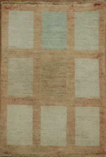 Grid Pattern Gabbeh Kashkoli Accent Rug 2x3