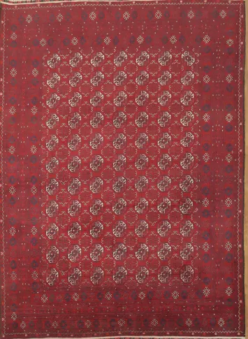 Geometric Balouch Bokhara Afghan Area Rug 8x11