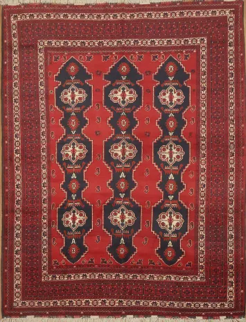 Elegant Red Balouch Oriental Area Rug 8x11