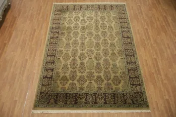 Decorative Oriental Floral Wool Agra Area Rug 8x11