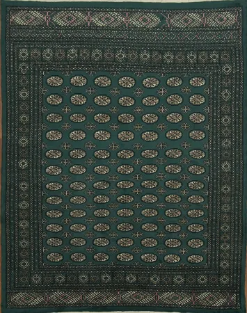 New Vegetables Dye Geometric Bokhara Wool Area Rug 8x10