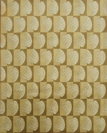 Abstract Oriental Wool  Area Rug 8x10