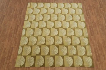 Abstract Oriental Wool  Area Rug 8x10