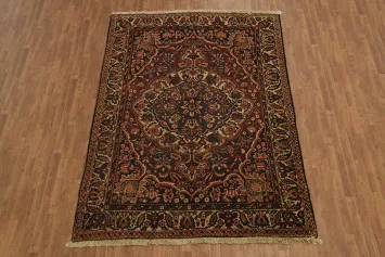 Exquisite Persian Bakhtiari Floral Area Rug 7x10