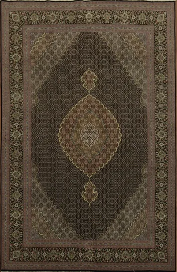 Luxurious Decor: Tabriz Mahi Persian Area Rug 7x10Exquisite Design Rug for Classic Interiors