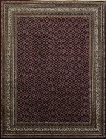 Deep Red Botemir Persian-Inspired Area Rug 9x12