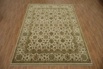 All Over Wool Floral Oriental Agra Area Rug 9x12