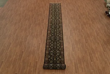 Top Quality Palace Size Black Agra Rug 3x22